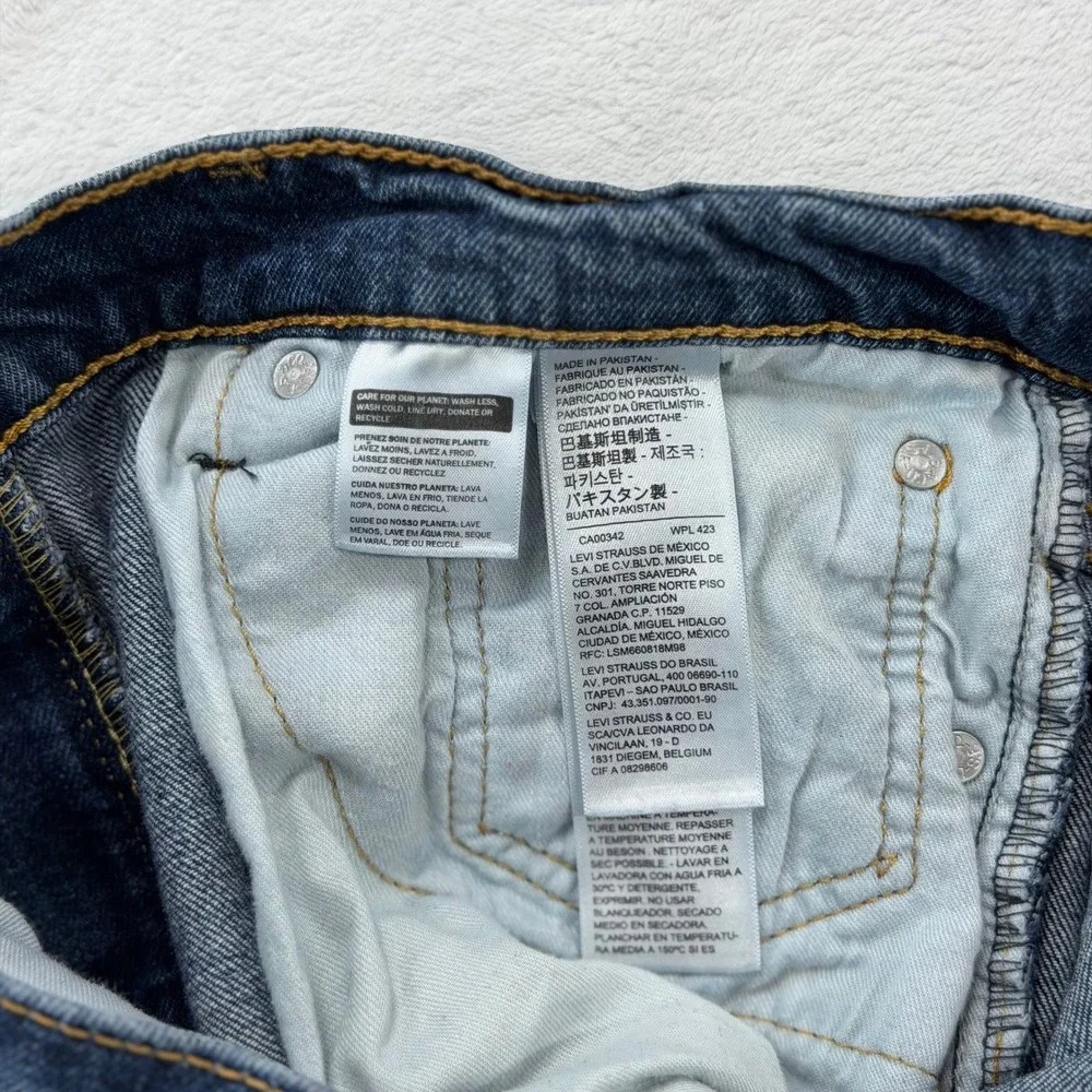 Levi's 505 Regular Fit Jeans Mens 32x32 Blue Good Medium Wash Straight Leg